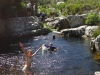Into the first pools