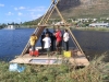 Building the hut